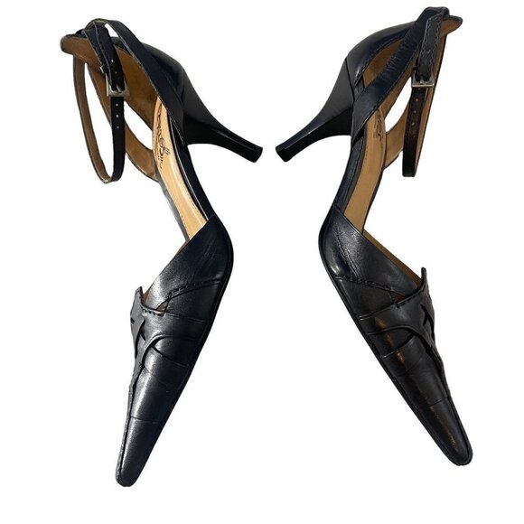 CARLOS By CARLOS SANTANA Pointy Toe Pumps Heels Size 6.5M Upper Leather - Picture 8 of 14